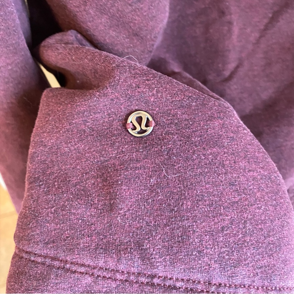 Lululemon That's A Wrap Heathered Bordeaux Drama Ladies Size 4 Comfy Athleisure - Picture 10 of 14